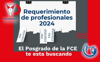 Requerimiento de profesionales – 2024