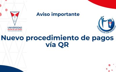 Nuevo procedimiento de pagos – QR